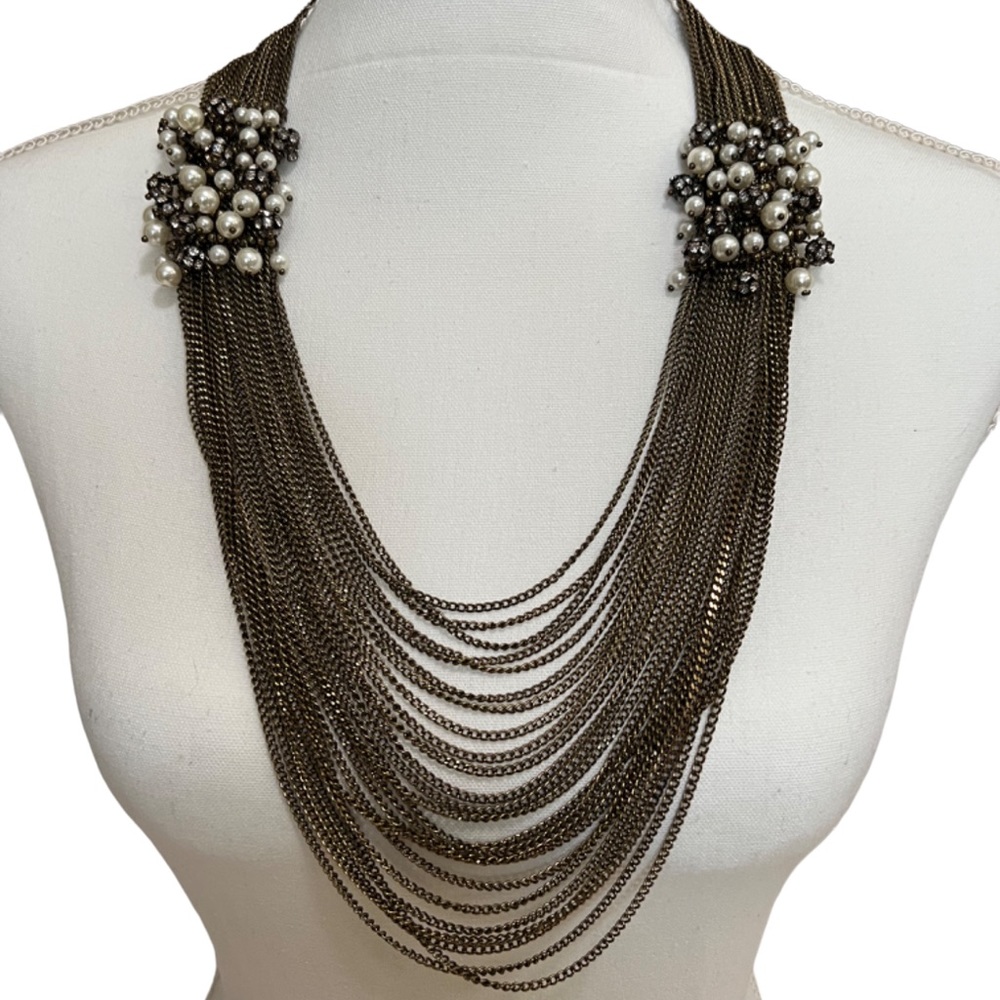 Gorgeous Metal Statement Necklace